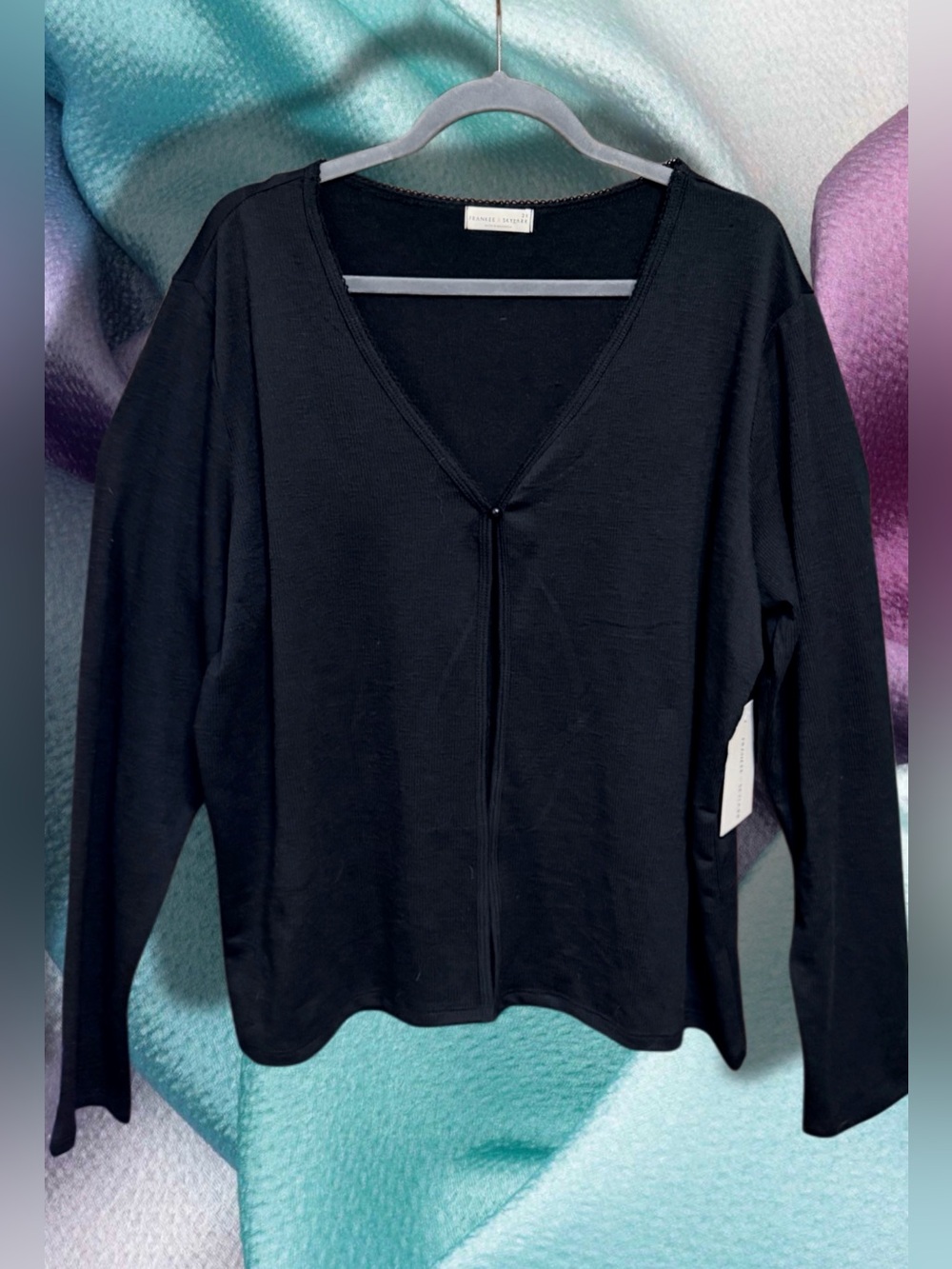 Frankee & Skylarr NWT Black Long Sleeve Top Size 2X